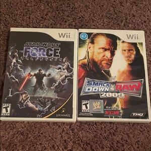 Wii Star Wars: The Force Unleashed & SmackDown vs. Raw 2009 Bundle